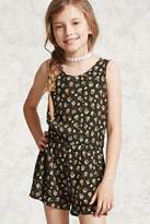 Thumbnail for your product : Forever 21 Girls Floral Gauze Romper (Kids)