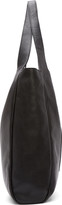 Thumbnail for your product : MM6 Maison Margiela Black Grained Leather Tote Bag
