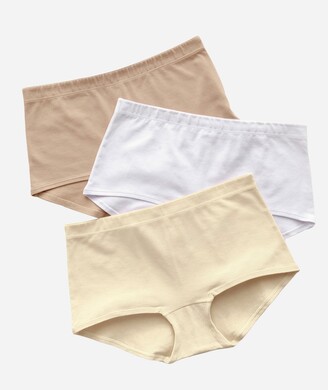 Women's Seamless Mid Rise Boyshort Underwear - 3 Pack