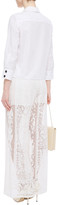 Thumbnail for your product : Dolce & Gabbana Crocheted Cotton-blend Wide-leg Pants