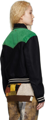 ANDERSSON BELL Black & Green Margo Jacket