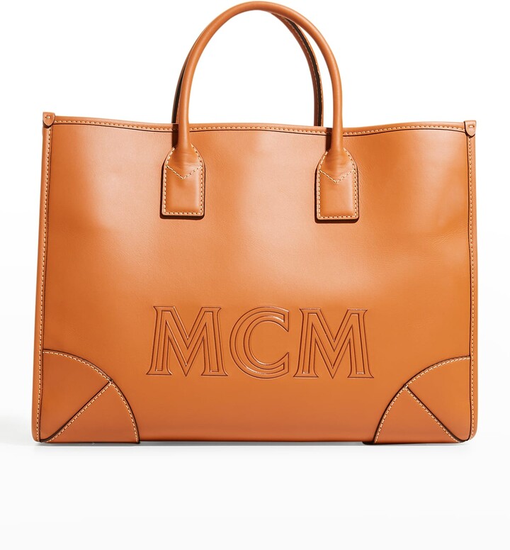 MCM Jacquard Logo Tote - ShopStyle Shoulder Bags
