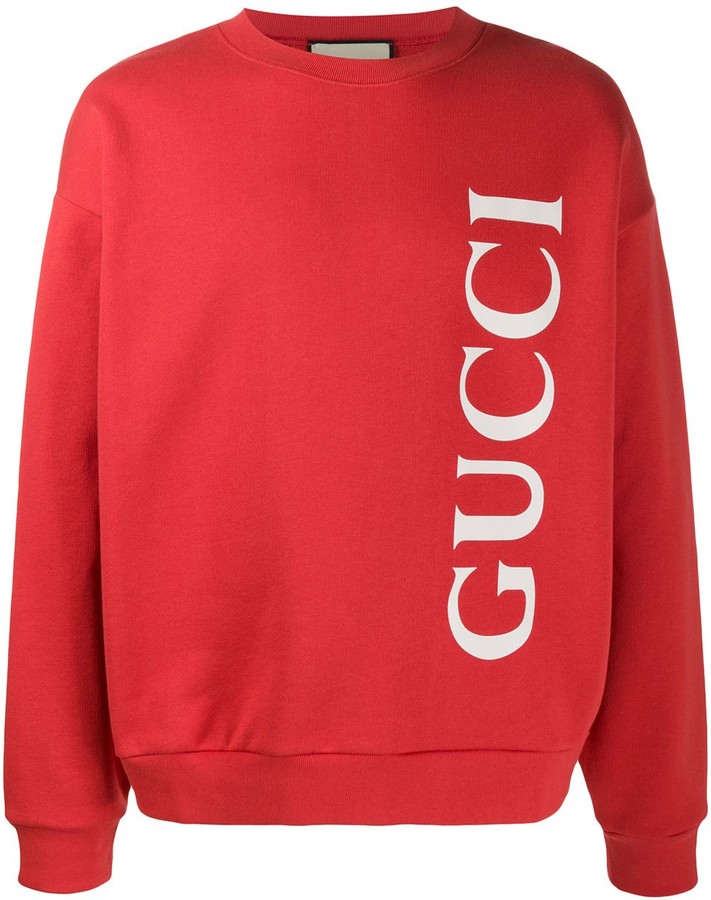red gucci crewneck