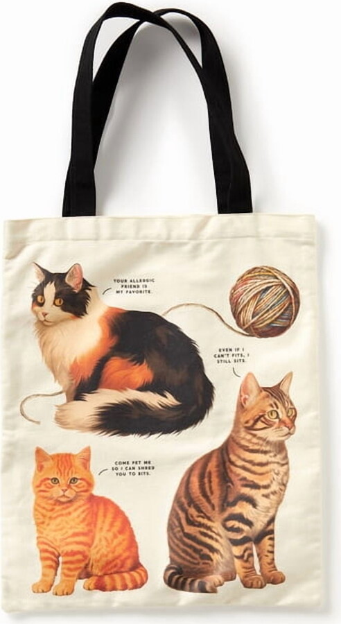 Moody Cats Canvas Tote, (Hardcover)