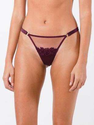 Fleur of England embroidered thong