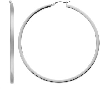 AMORE by SIMONE I. SMITH Sterling Silver Hoop Earrings