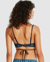 Thumbnail for your product : Seafolly Sunflower Border Wrap Front Booster Bikini Top