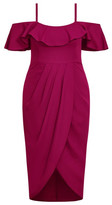 Thumbnail for your product : City Chic Flirtation Dress - rosebud