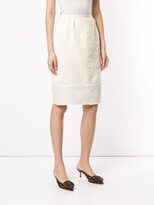 Thumbnail for your product : No.21 Textured Midi Pencil Skirt