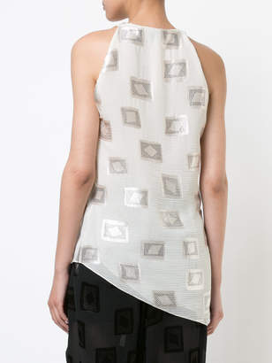 Urban Zen asymmetrical draped sleeveless top