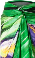 Thumbnail for your product : AMIR SLAMA Pintura Verde oversized beach skirt