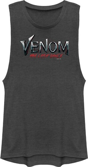 Venom Junior'sVenom:TheLastDanceOfficialMovieLogoFestivalMuscleTee-Charcoal-2XLarge