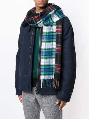 Lanvin check pattern scarf