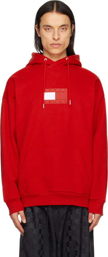 Tommy Hilfiger Men's Red Sweatshirts & Hoodies | ShopStyle