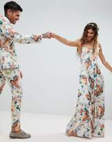 Thumbnail for your product : ASOS Design Bridesmaid Square Neck Cami Strap Maxi Dress In Pretty Floral Print