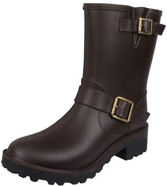fereshte Women's and Kids' Cute Waterproof Pull On Ankle Rain Boot US Size 8