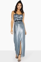 Thumbnail for your product : Little Mistress Celine Sequin Binding Maxi Dress