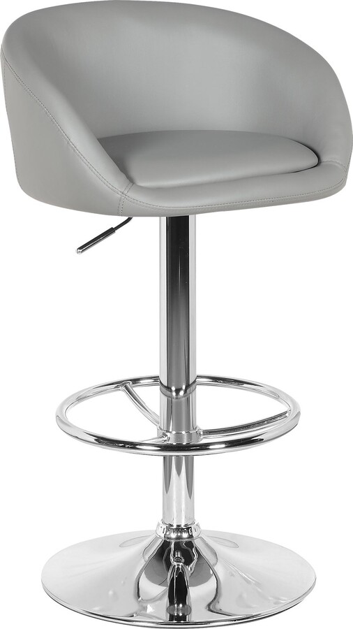 Dunelm Apollo Faux Leather Bar Stool Grey ShopStyle