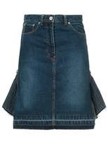 Thumbnail for your product : Sacai Denim Zipped Skirt