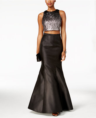 Xscape Evenings 2-Pc. Sequined Mermaid Gown