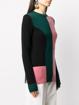 Thumbnail for your product : colville Long Sleeve Block Colour Sweater