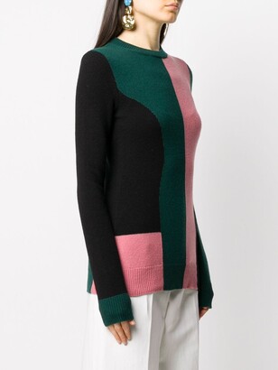 colville Long Sleeve Block Colour Sweater