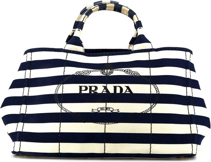 Prada Canapa Canvas Tote | Shop The Largest Collection | ShopStyle
