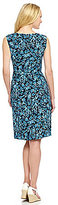 Thumbnail for your product : Jones New York Collection Floral-Print Faux-Wrap Sheath Dress