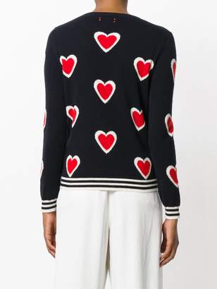 Parker cashmere all over heart burst sweater