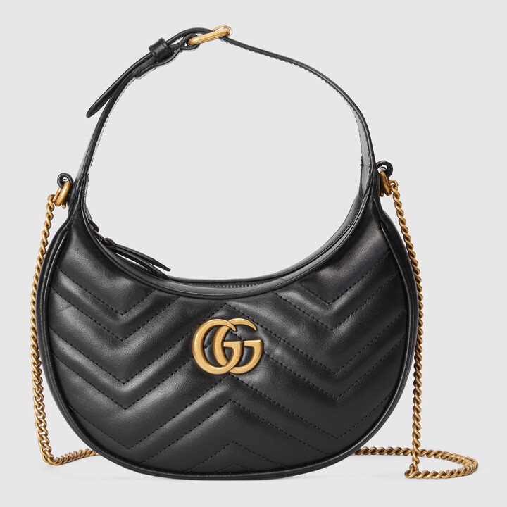 Gucci GG Marmont half-moon-shaped mini bag - ShopStyle