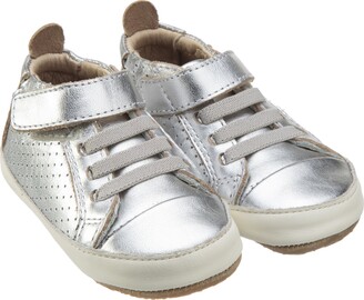 Old Soles Cheer Bambini Sneakers, Silver/White