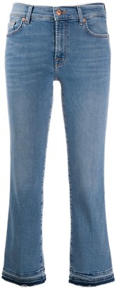 7 For All Mankind Cropped Mid-Rise Jeans
