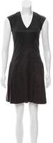 Thumbnail for your product : Rebecca Taylor A-Line V-Neck Dress w/ Tags grey A-Line V-Neck Dress w/ Tags