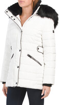 Thumbnail for your product : Kenneth Cole Heavy Puffer Jacket With Faux Fur Hood