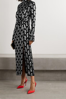 Thumbnail for your product : 16Arlington Morie Knotted Fil Coupé Crepe Midi Dress - Black