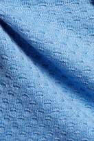 Thumbnail for your product : Carven Paneled Ribbed And Textured Wool-blend Sweater