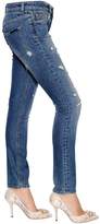 Thumbnail for your product : Dolce & Gabbana Skinny Destroyed Cotton Denim Jeans