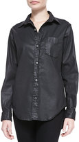 Thumbnail for your product : Current/Elliott Prep School Shirt, Black Coated
