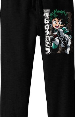 My Hero Academia Deku Boy's Black Jogger Pants-Large - ShopStyle