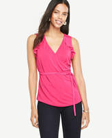 Thumbnail for your product : Ann Taylor Ruffle Belted Wrap Top