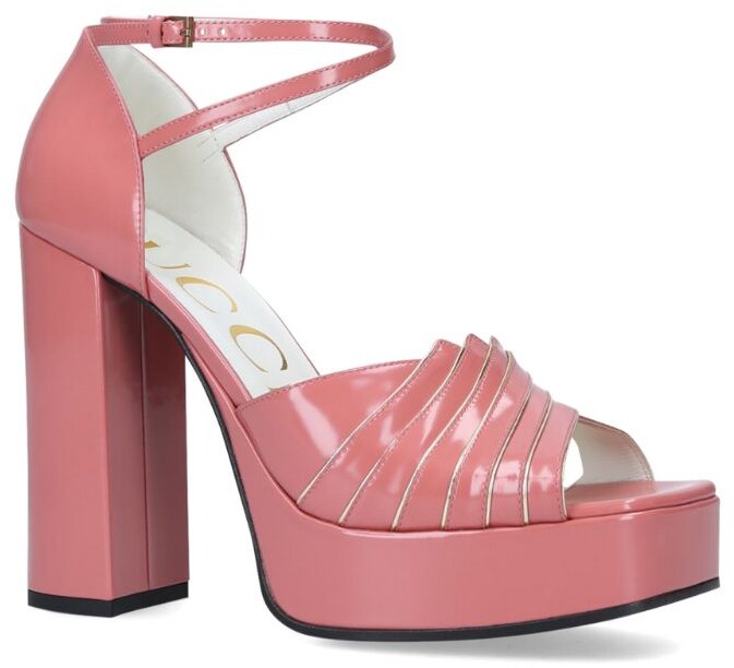 pink platform sandals uk