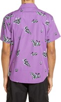 Thumbnail for your product : Obey Butterfly Slim Fit Short Sleeve Button-Up Shirt