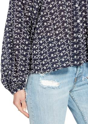 Free People Down From The Clouds Embroidered Shirt