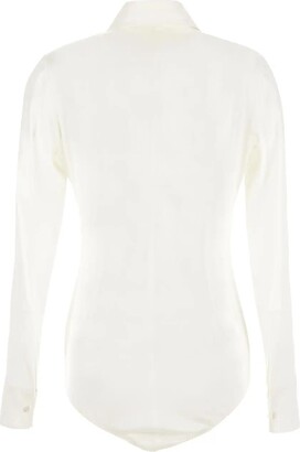 Dolce & Gabbana Silk Shirt Bodysuit