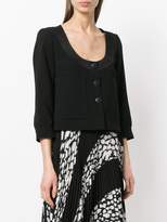 Thumbnail for your product : Sonia Rykiel scoop neck cropped jacket