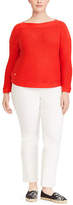 Thumbnail for your product : Ralph Lauren Ribbed Cotton Boatneck Sweater