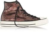 Thumbnail for your product : Converse Limited Edition Chuck Taylor All Star High Distressed Ox Copper & Black Sequins Sneakers