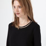 Thumbnail for your product : La Redoute SEE U SOON Long-Sleeved Stretch Dress with Gold-Coloured Detailing