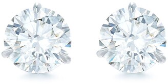 Kwiat Platinum Round Diamond Stud Earrings