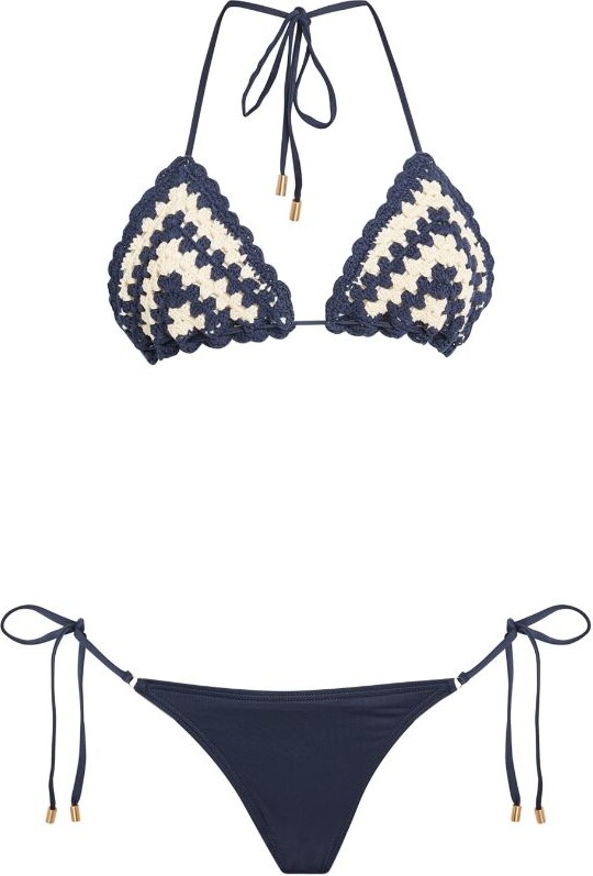 Zimmermann Crochet Chevron Bikini ShopStyle Two Piece Swimsuits